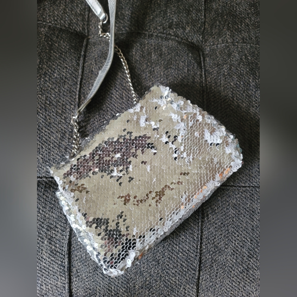 Disney Frozen Silver Sequins Crossbody - Picture 8 of 8